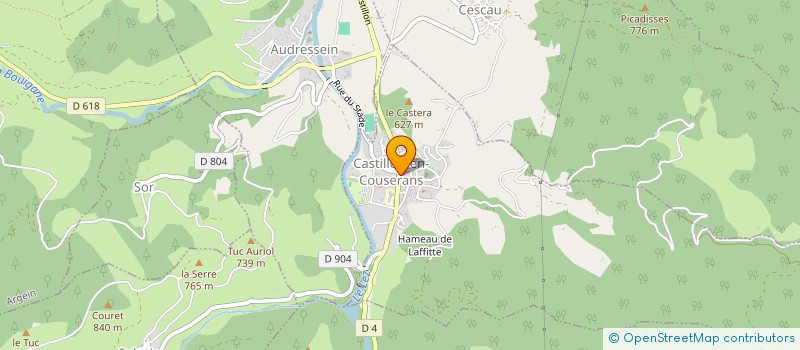 localisation de l'entreprise SCI ARPYCOULEZ à CASTILLON-EN-COUSERANS