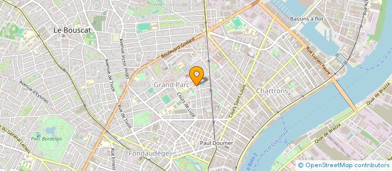 localisation de l'entreprise SCI ARQEOS PROJECT  BORDEAUX