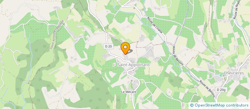 localisation de l'entreprise SCI ARQUE  SAINT-APPOLINARD