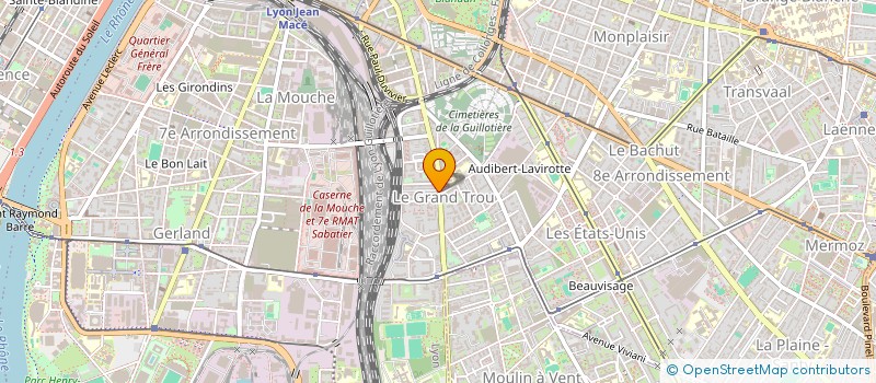 localisation de l'entreprise SCI ARQUILLIERE  LYON