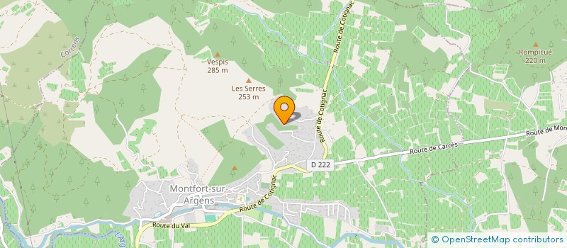 localisation de l'entreprise SCI ARRA  MONTFORT-SUR-ARGENS