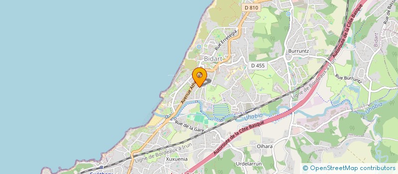 localisation de l'entreprise SCI ARRABAL à BIDART