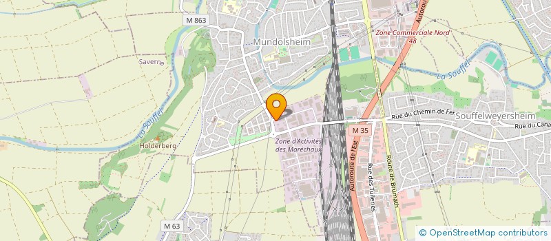 localisation de l'entreprise SCI ARRAS  MUNDOLSHEIM