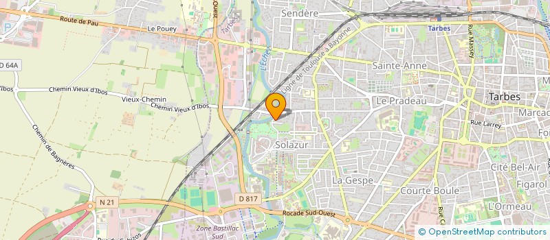 localisation de l'entreprise SCI ARRAYADE  TARBES