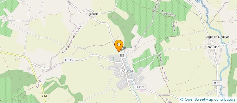 localisation de l'entreprise SCI ARREJA à DOUZAT