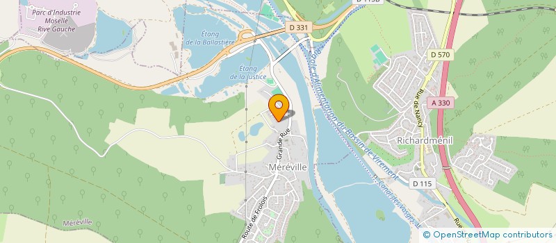 localisation de l'entreprise SCI ARRET DES BUS  MEREVILLE