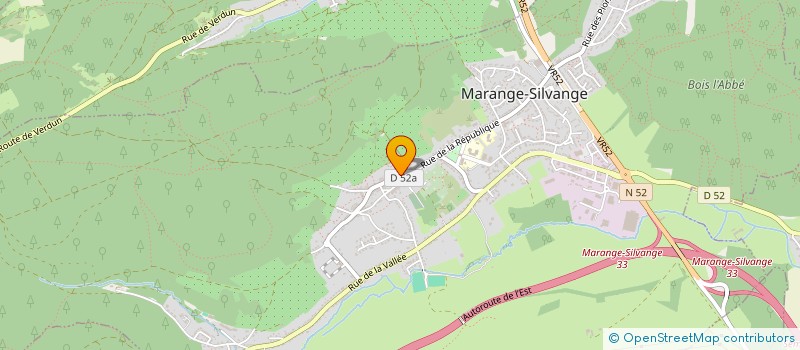 localisation de l'entreprise SCI ARRIS  MARANGE-SILVANGE