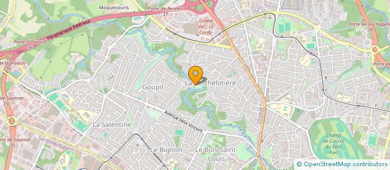 localisation de l'entreprise SCI ARRO à ORVAULT