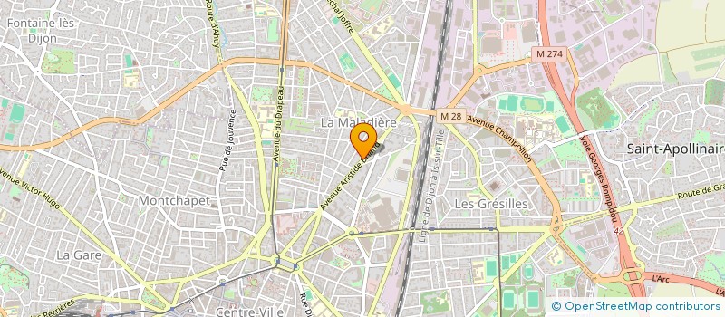 localisation de l'entreprise SCI ARROJU à DIJON