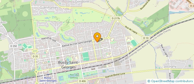 localisation de l'entreprise SCI ARROMANE  BUSSY-SAINT-GEORGES