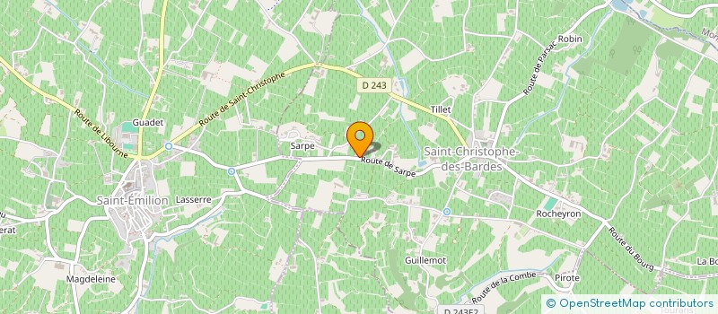 localisation de l'entreprise SCI ARROW  SAINT-CHRISTOPHE-DES-BARDES