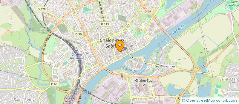 localisation de l'entreprise SCI ARRY  CHALON-SUR-SAONE