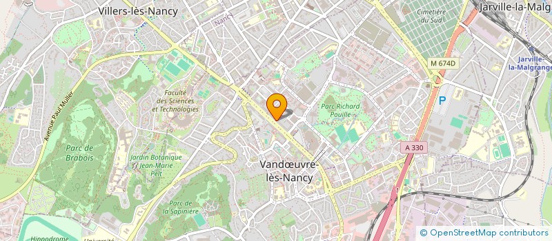localisation de l'entreprise SCI ARSA  VANDUVRE-LES-NANCY