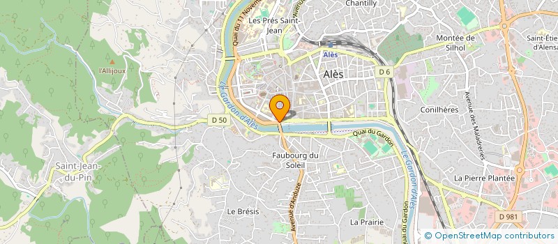 localisation de l'entreprise SCI ARSA  ALES