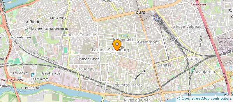 localisation de l'entreprise SCI ARSAC  TOURS
