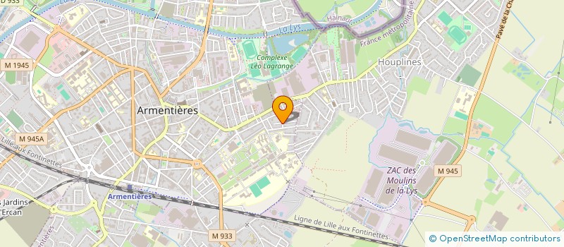 localisation de l'entreprise SCI ARSAN  ARMENTIERES
