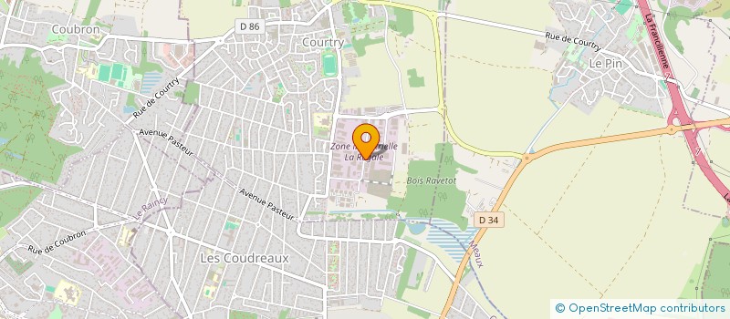 localisation de l'entreprise SCI ARSAND à COURTRY
