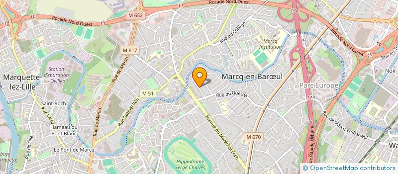 localisation de l'entreprise SCI ARSECS à MARCQ-EN-BARŒUL