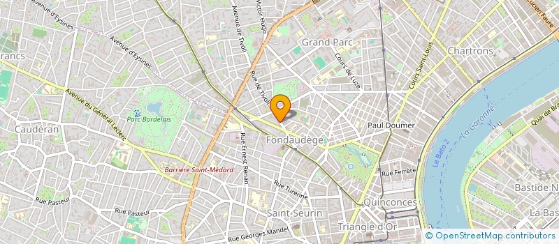 localisation de l'entreprise SCI ARSENAL  BORDEAUX