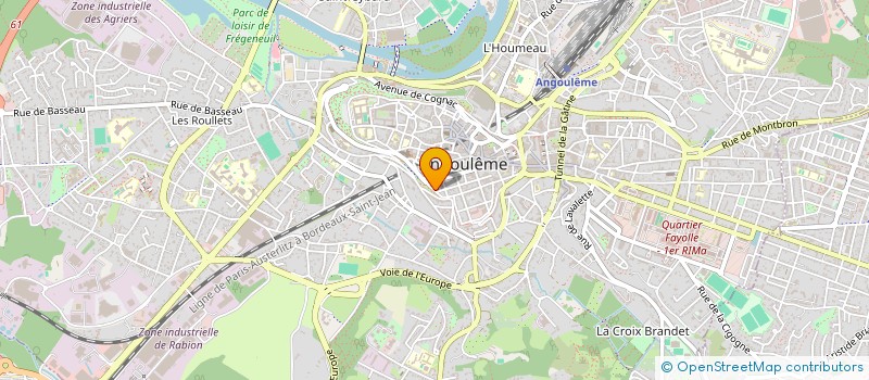 localisation de l'entreprise SCI ARSENAL IMMOBILIER à ANGOULEME