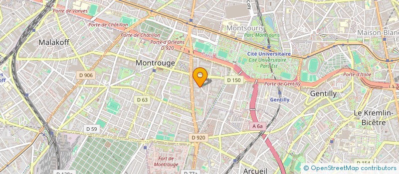 localisation de l'entreprise SCI ARSENE  MONTROUGE