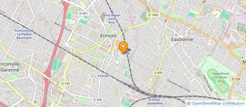 localisation de l'entreprise SCI ARSENE à ERMONT