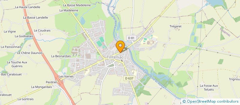 localisation de l'entreprise SCI ARSENE TULOUP  TINTENIAC