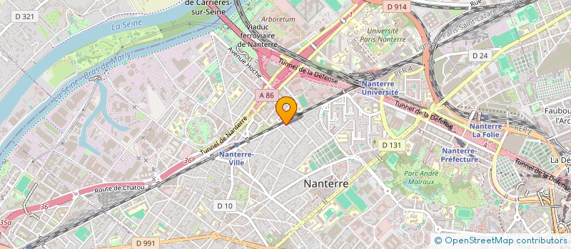 localisation de l'entreprise SCI ARSHIA  NANTERRE