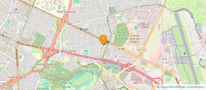 localisation de l'entreprise SCI ARSIH  BRON