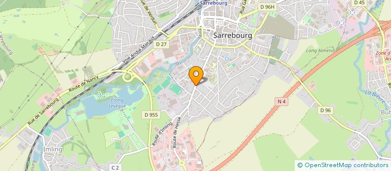 localisation de l'entreprise SCI ARSIN 61 à SARREBOURG