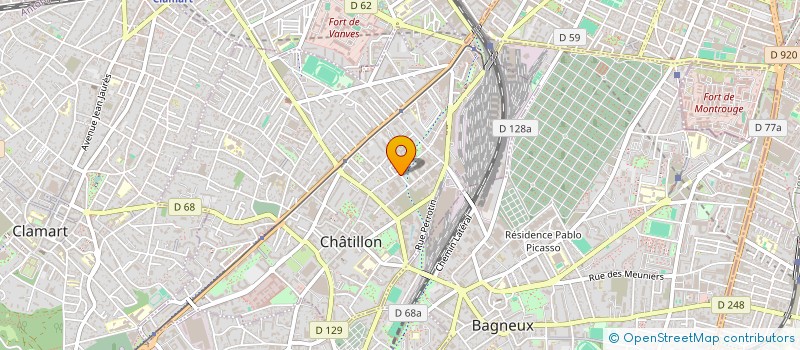 localisation de l'entreprise SCI ARSINTUBERT  CHATILLON