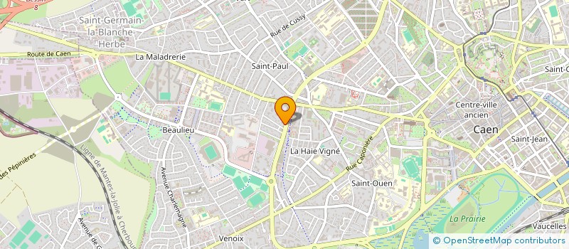 localisation de l'entreprise SCI ARSM à CAEN