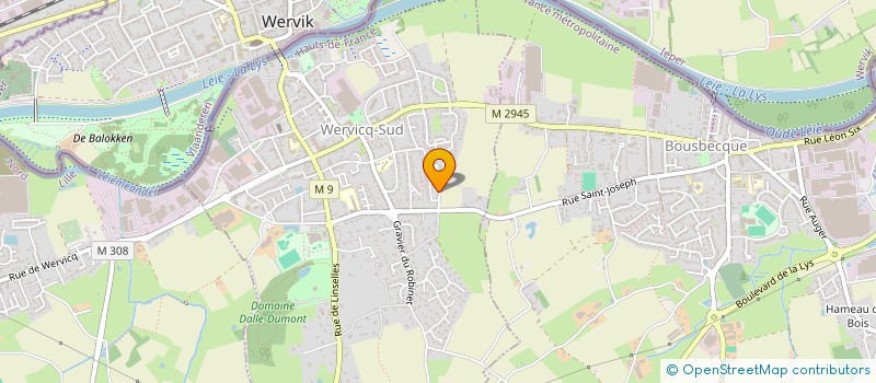 localisation de l'entreprise SCI ARSTEGA  WERVICQ-SUD