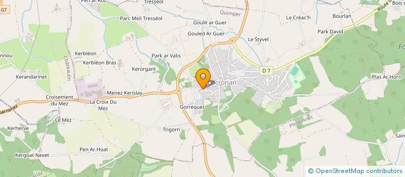 localisation de l'entreprise SCI ART BRETON  LOCRONAN