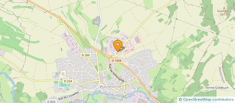 localisation de l'entreprise SCI ART COLOR  WASSELONNE