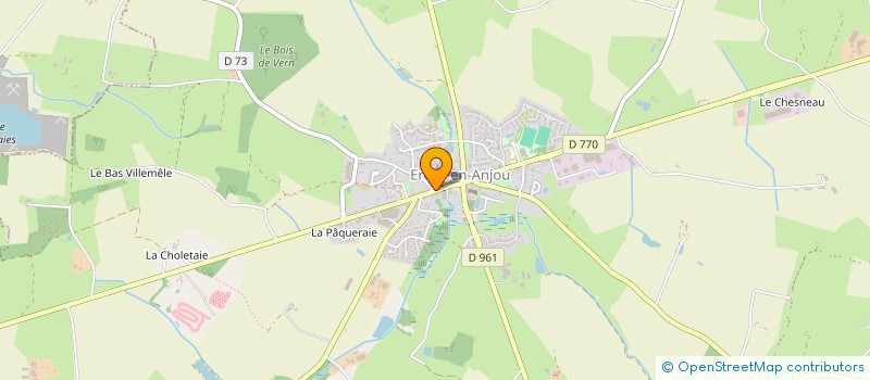 localisation de l'entreprise SCI ART COLOR  ERDRE-EN-ANJOU