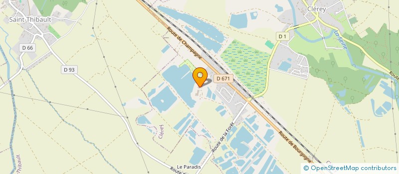 localisation de l'entreprise SCI ART DE LA NATURE  CLEREY