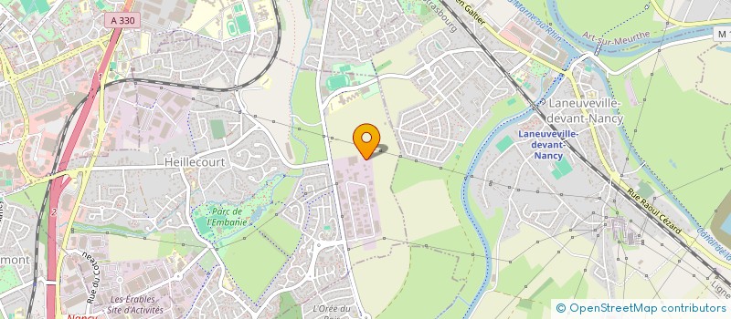 localisation de l'entreprise SCI ART DENTAIRE MODERNE  HEILLECOURT