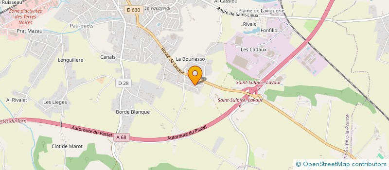 localisation de l'entreprise SCI ART ET CHLO  SAINT-SULPICE-LA-POINTE