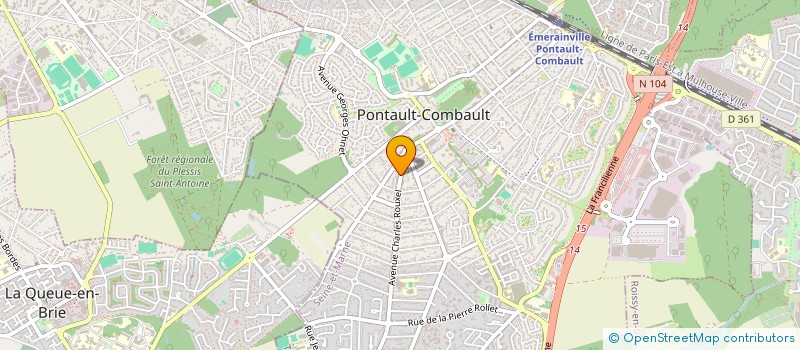 localisation de l'entreprise SCI ART ET DECO à PONTAULT-COMBAULT
