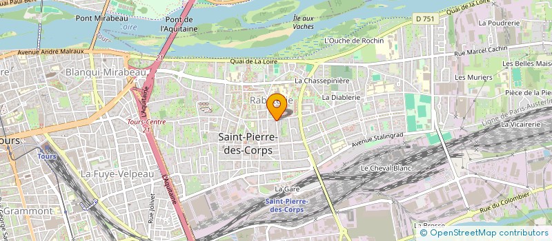 localisation de l'entreprise SCI ART ET DECO  SAINT-PIERRE-DES-CORPS