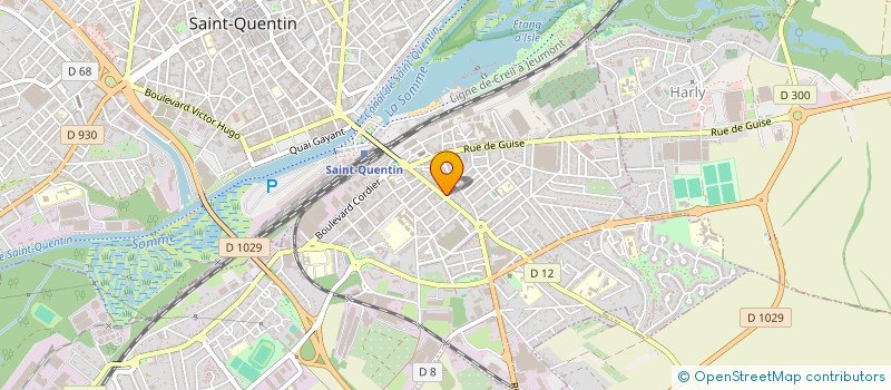 localisation de l'entreprise SCI ART'IST à SAINT-QUENTIN