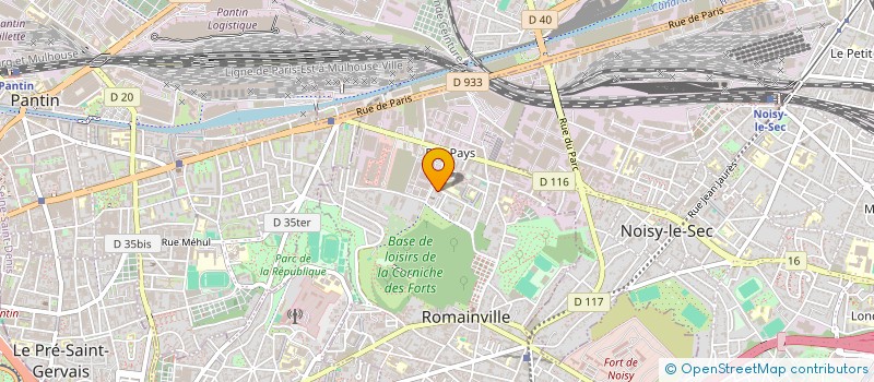 localisation de l'entreprise SCI ART KB à ROMAINVILLE