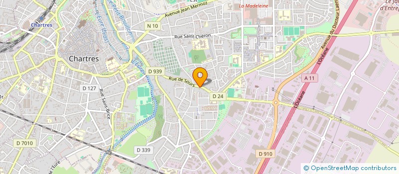 localisation de l'entreprise SCI ART'N TRAINING à CHARTRES