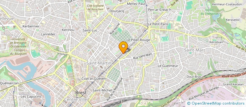 localisation de l'entreprise SCI ART QUILLIVIC  BREST