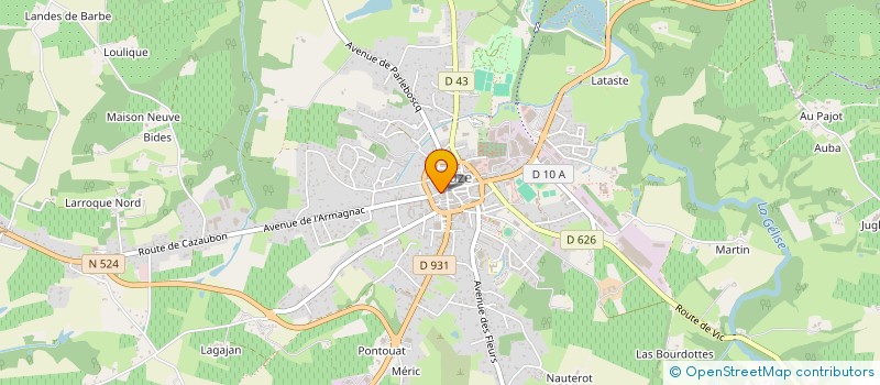 localisation de l'entreprise SCI ART & ROM  EAUZE