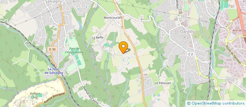 localisation de l'entreprise SCI ART SOUHAITE ECULLY  DARDILLY