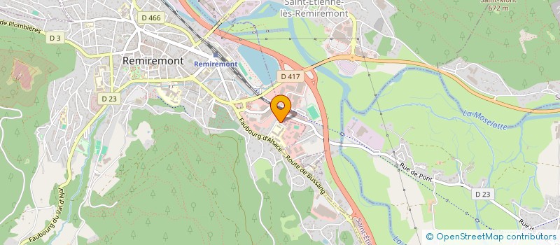 localisation de l'entreprise SCI ARTALIS  REMIREMONT