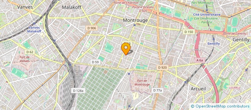 localisation de l'entreprise SCI ARTAUX  MONTROUGE