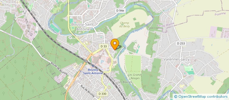 localisation de l'entreprise SCI ARTCOR  QUINCY-SOUS-SENART